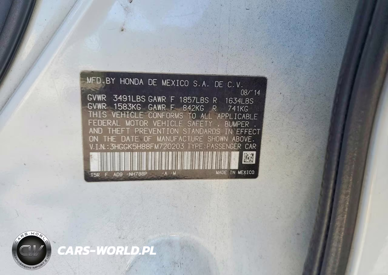 2015 Honda Fit Ex VIN:3HGGK5H88FM720203 - 24