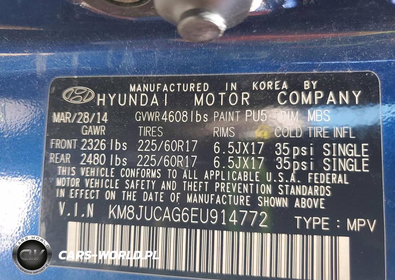 2014 Hyundai Tucson Se VIN:KM8JUCAG6EU914772 - 25