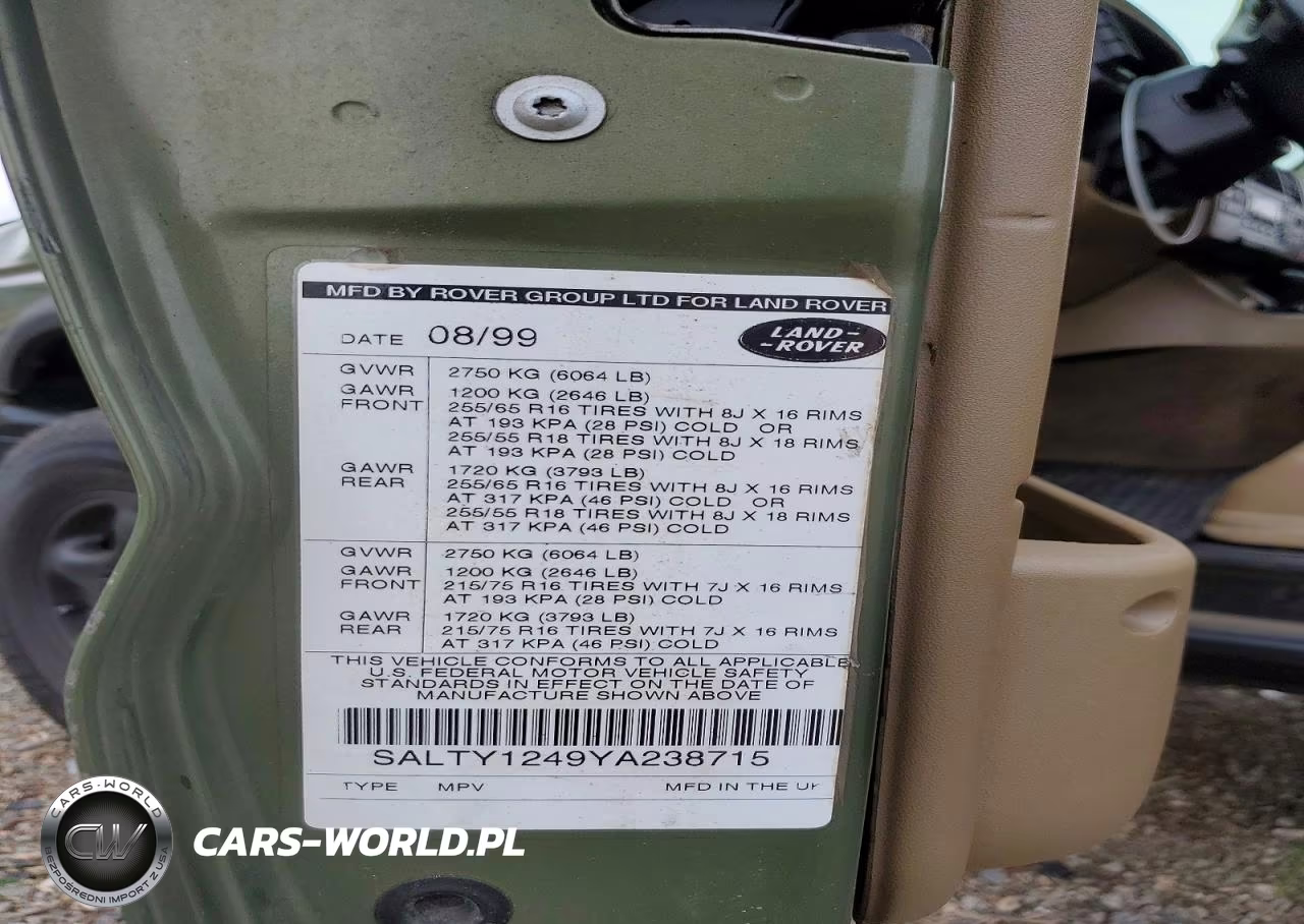 2000 Land Rover Discovery Ii VIN:SALTY1249YA238715 - 13