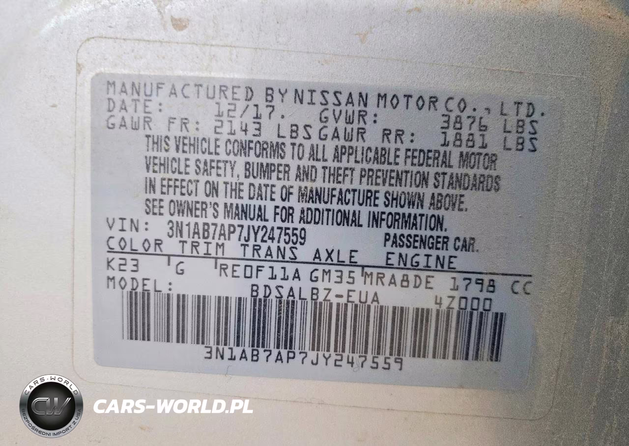 2018 Nissan Sentra S VIN:3N1AB7AP7JY247559 - 12