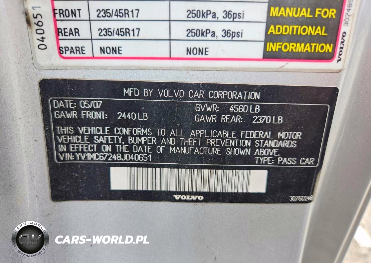 2008 Volvo C70 VIN:YV1MC67248J040651 - 12