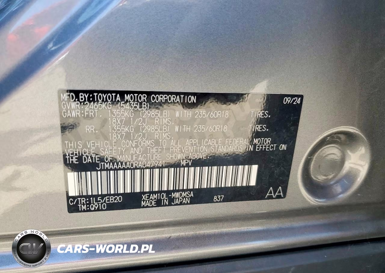 2024 Toyota Bz4X Xle VIN:JTMAAAAA0RA047941 - 14