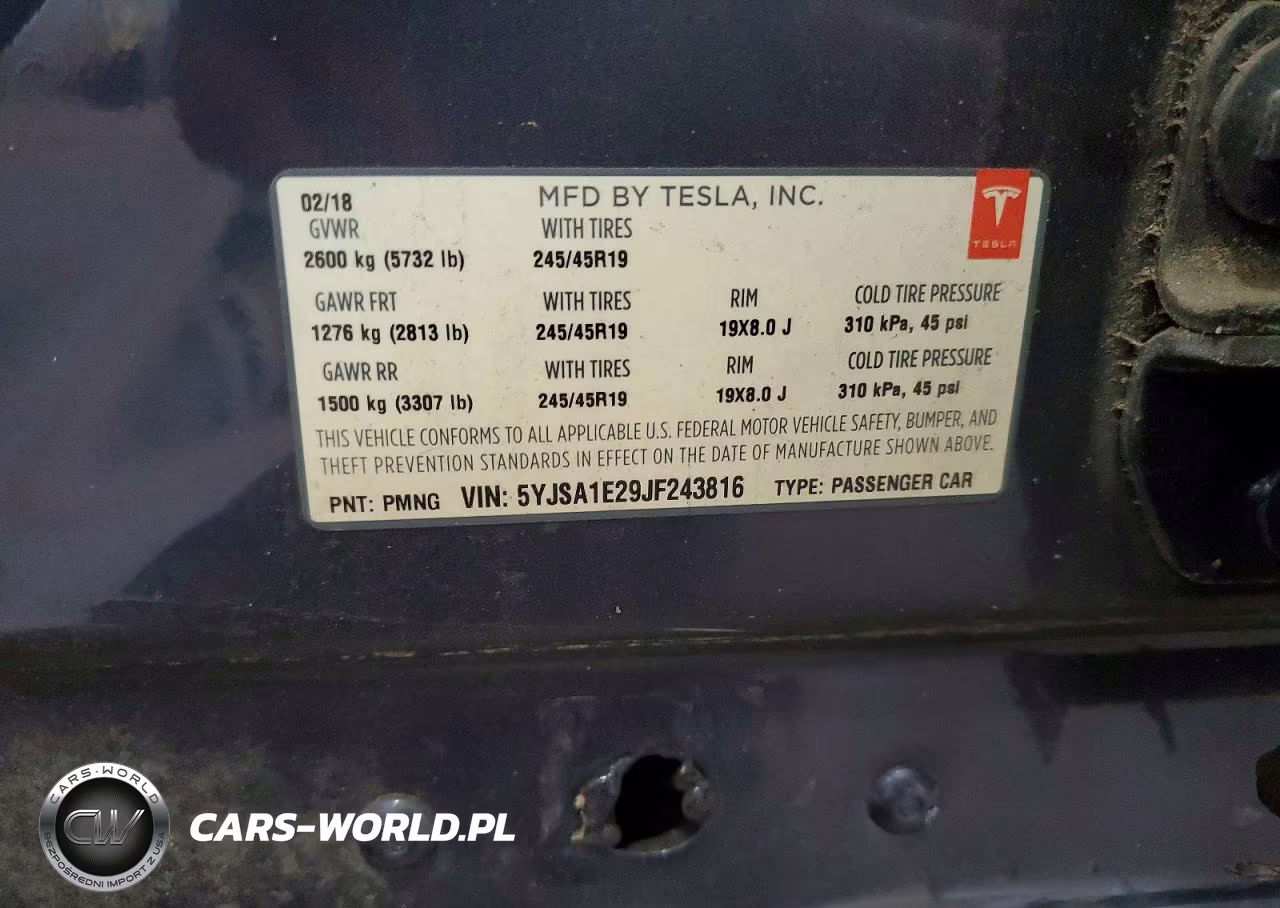 2018 Tesla Model S VIN:5YJSA1E29JF243816 - 13