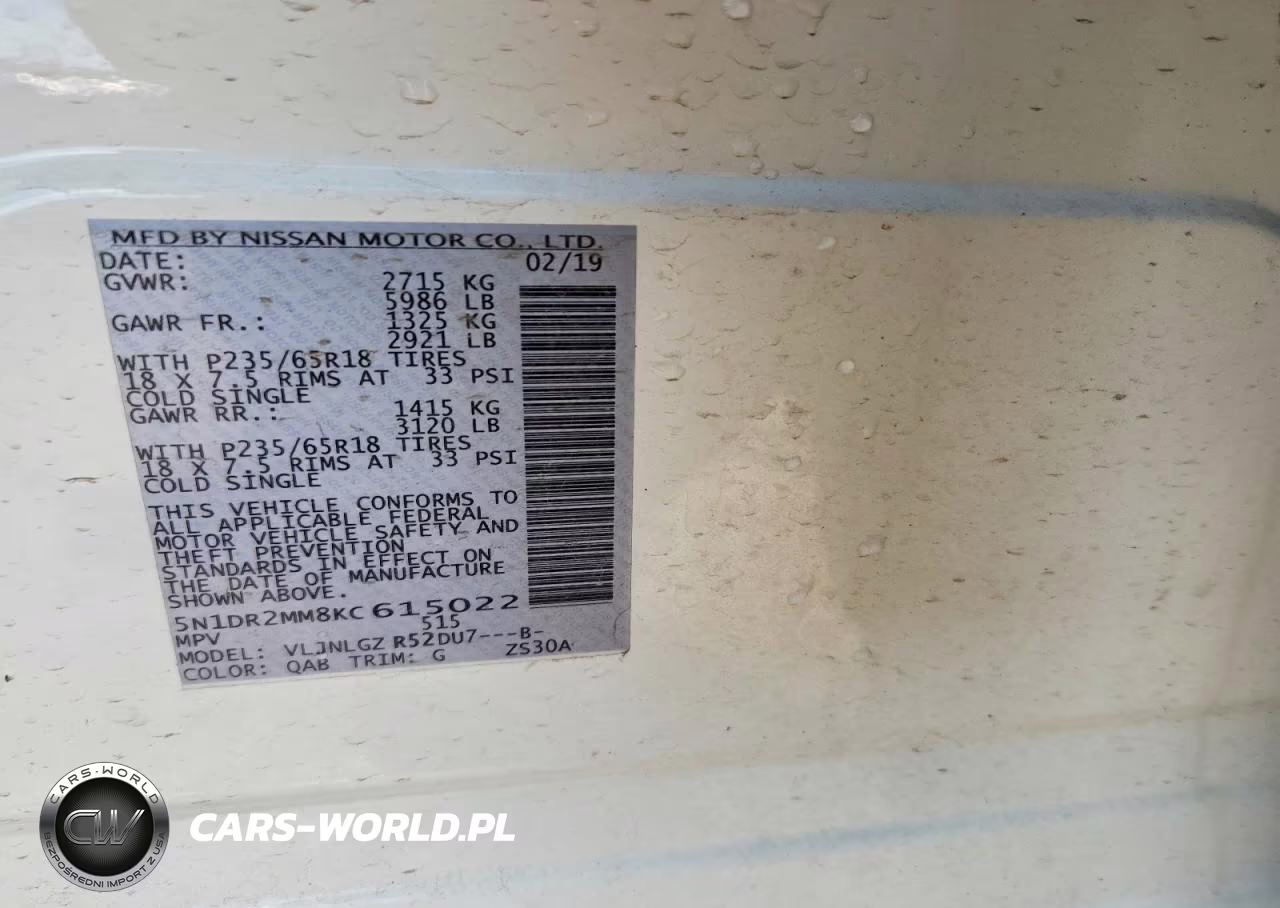 2019 Nissan Pathfinder Sl VIN:5N1DR2MM8KC615022 - 13
