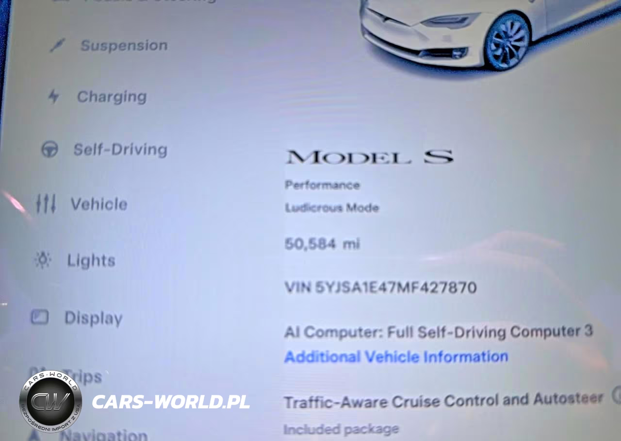2021 Tesla Model S VIN:5YJSA1E47MF427870 - 8