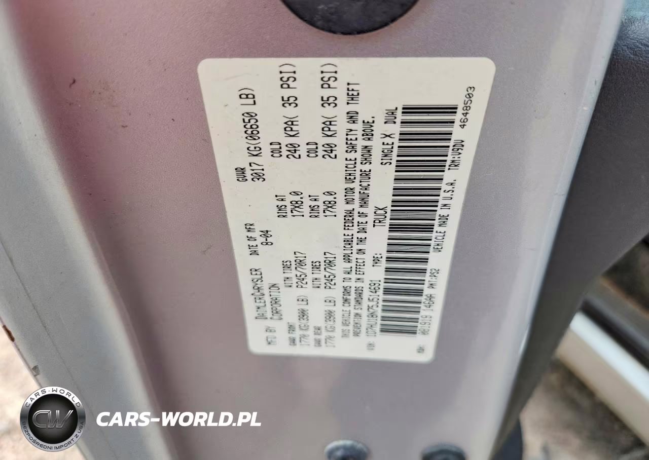 2005 Dodge Ram 1500 St VIN:1D7HU18N75J514691 - 12