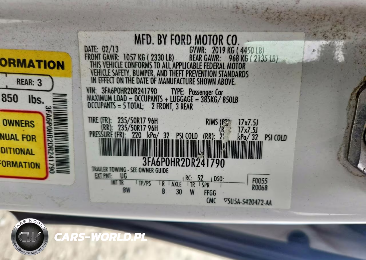 2013 Ford Fusion Se VIN:3FA6P0HR2DR241790 - 12