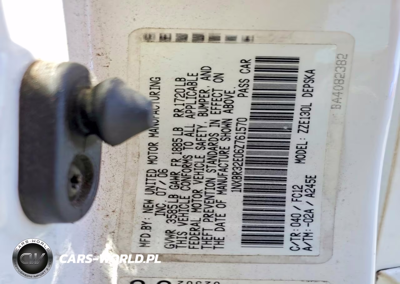 2006 Toyota Corolla S VIN:1NXBR32E06Z761570 - 12