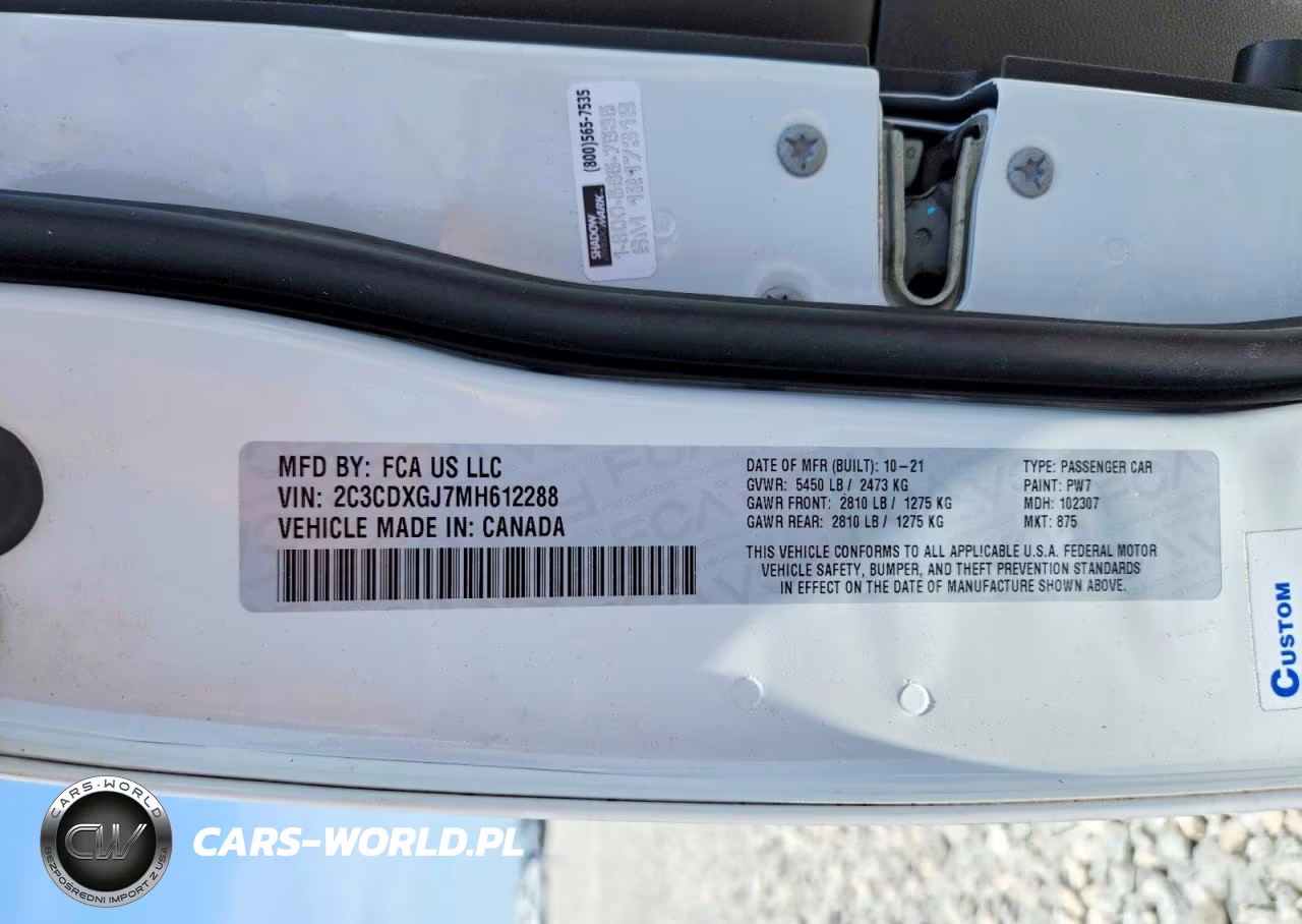 2021 Dodge Charger Scat Pack VIN:2C3CDXGJ7MH612288 - 13