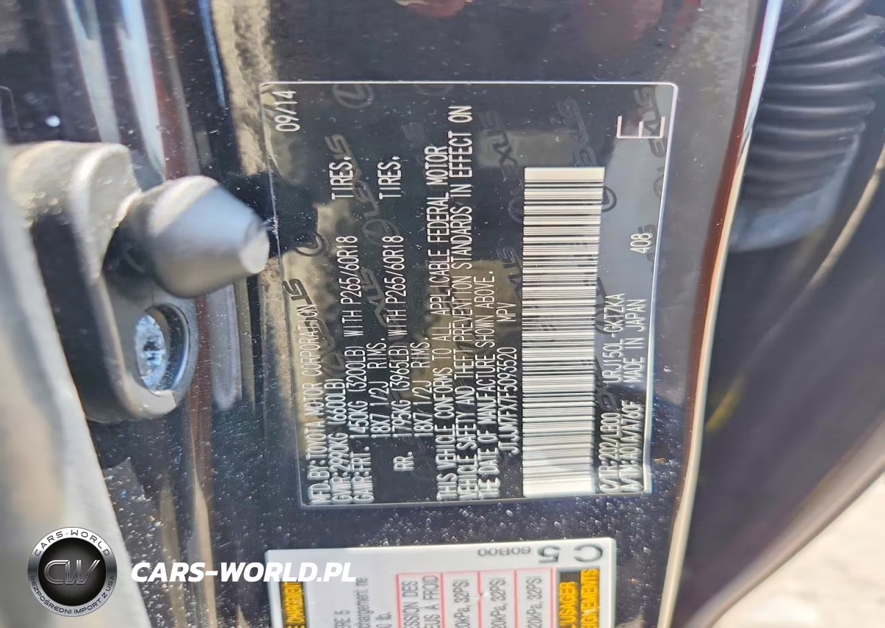 2015 Lexus Gx 460 Premium VIN:JTJJM7FX7F5093520 - 12