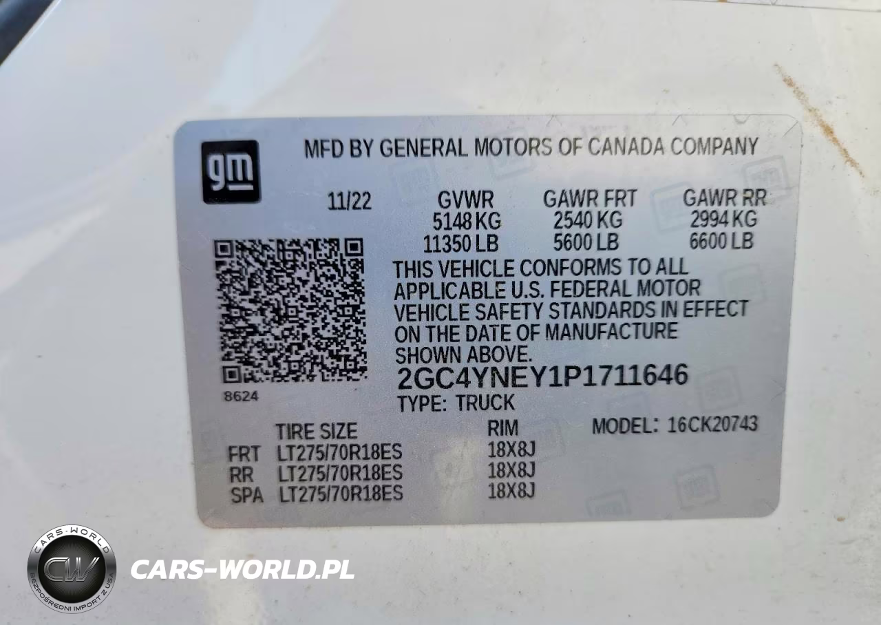 2023 Chevrolet Silverado K2500 Heavy Duty Lt VIN:2GC4YNEY1P1711646 - 12