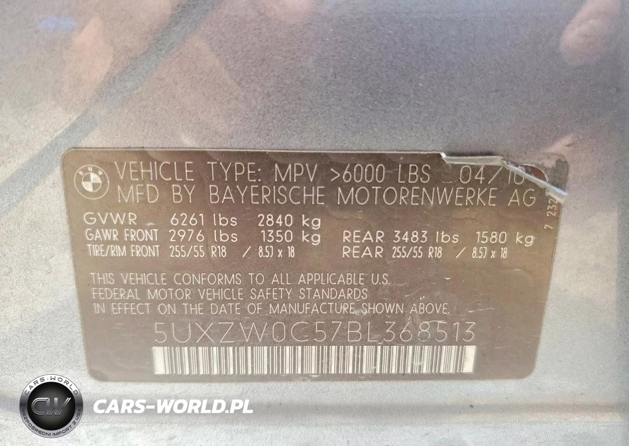 2011 BMW X5 xDrive35D VIN:5UXZW0C57BL368513 - 13