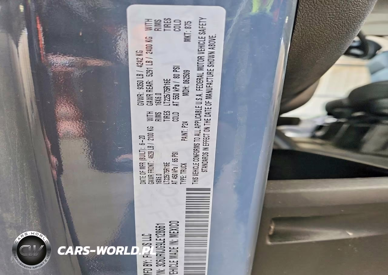 2020 Ram Promaster 3500 3500 High VIN:3C6URVJG9LE128661 - 14