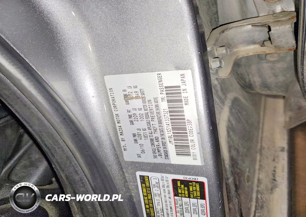 2010 Mazda 3 S VIN:JM1BL1S51A1337321 - 12