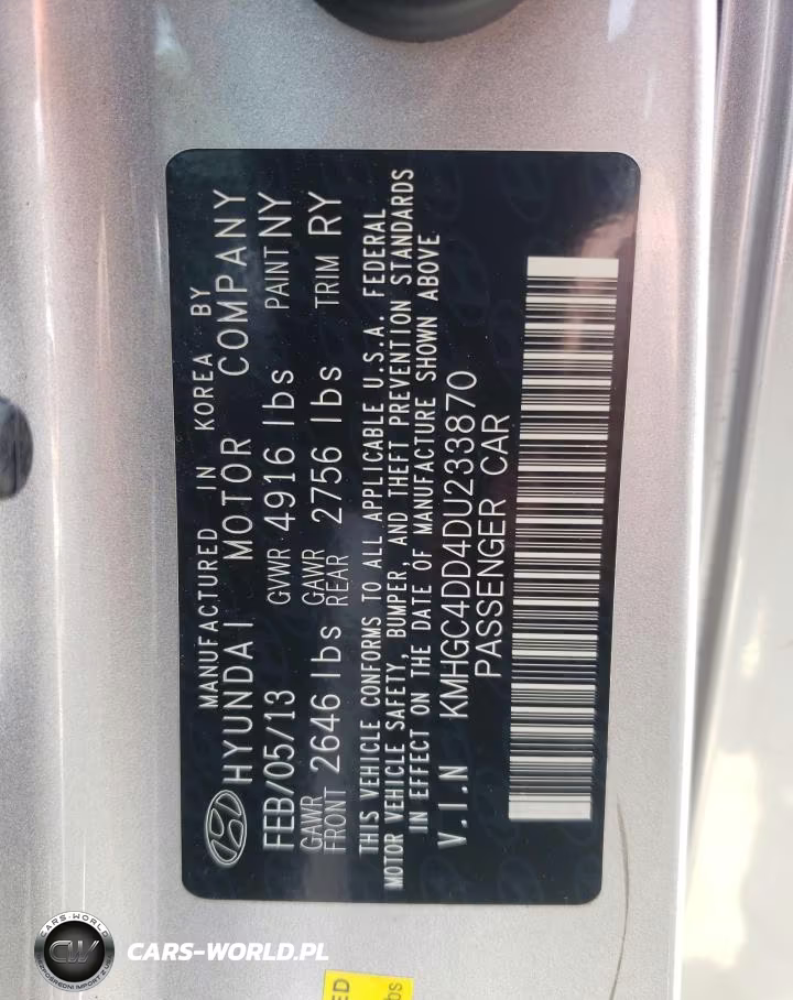 2013 Hyundai Genesis 3.8L VIN:KMHGC4DD4DU233870 - 12