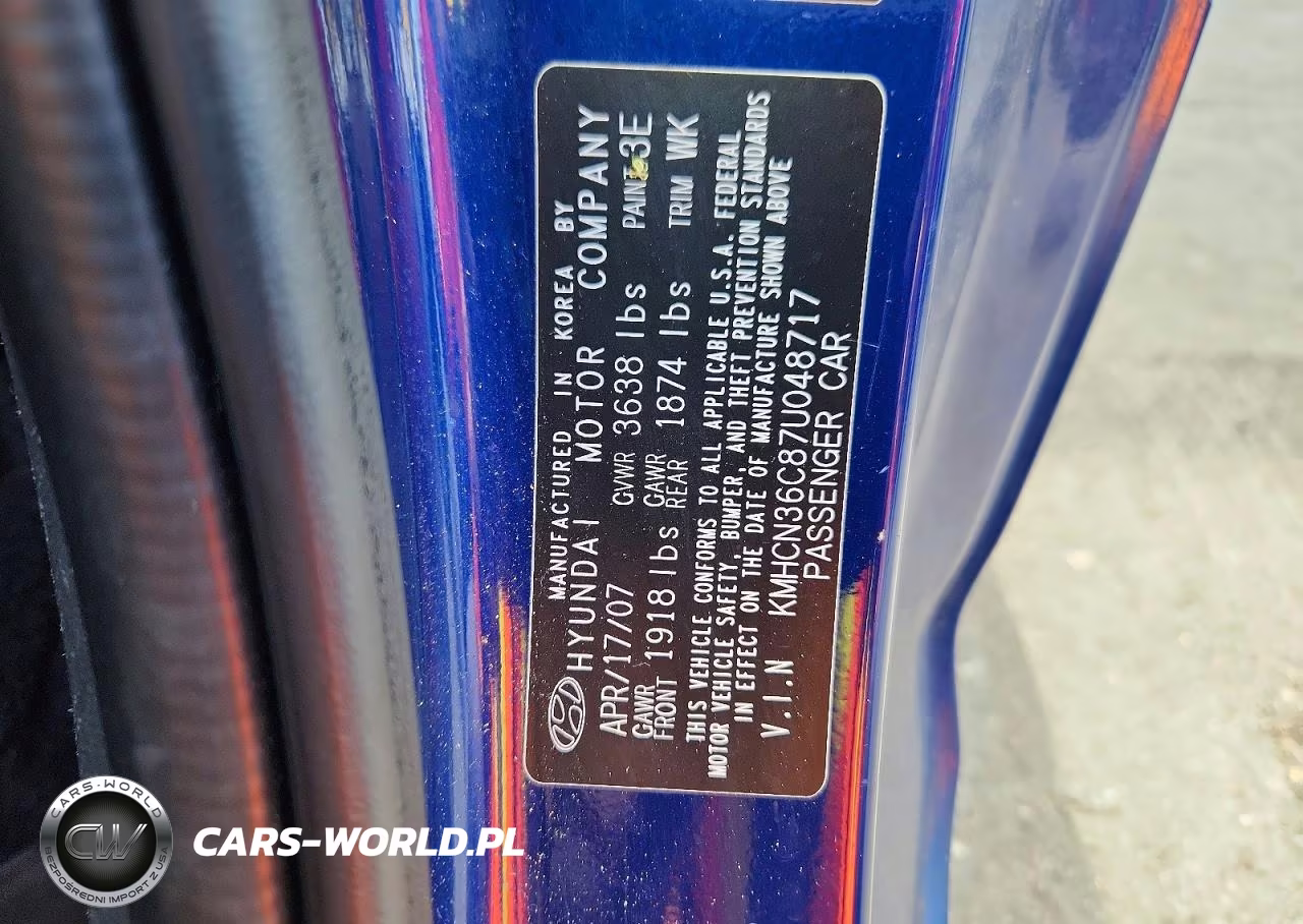 2007 Hyundai Accent Se VIN:KMHCN36C87U048717 - 12