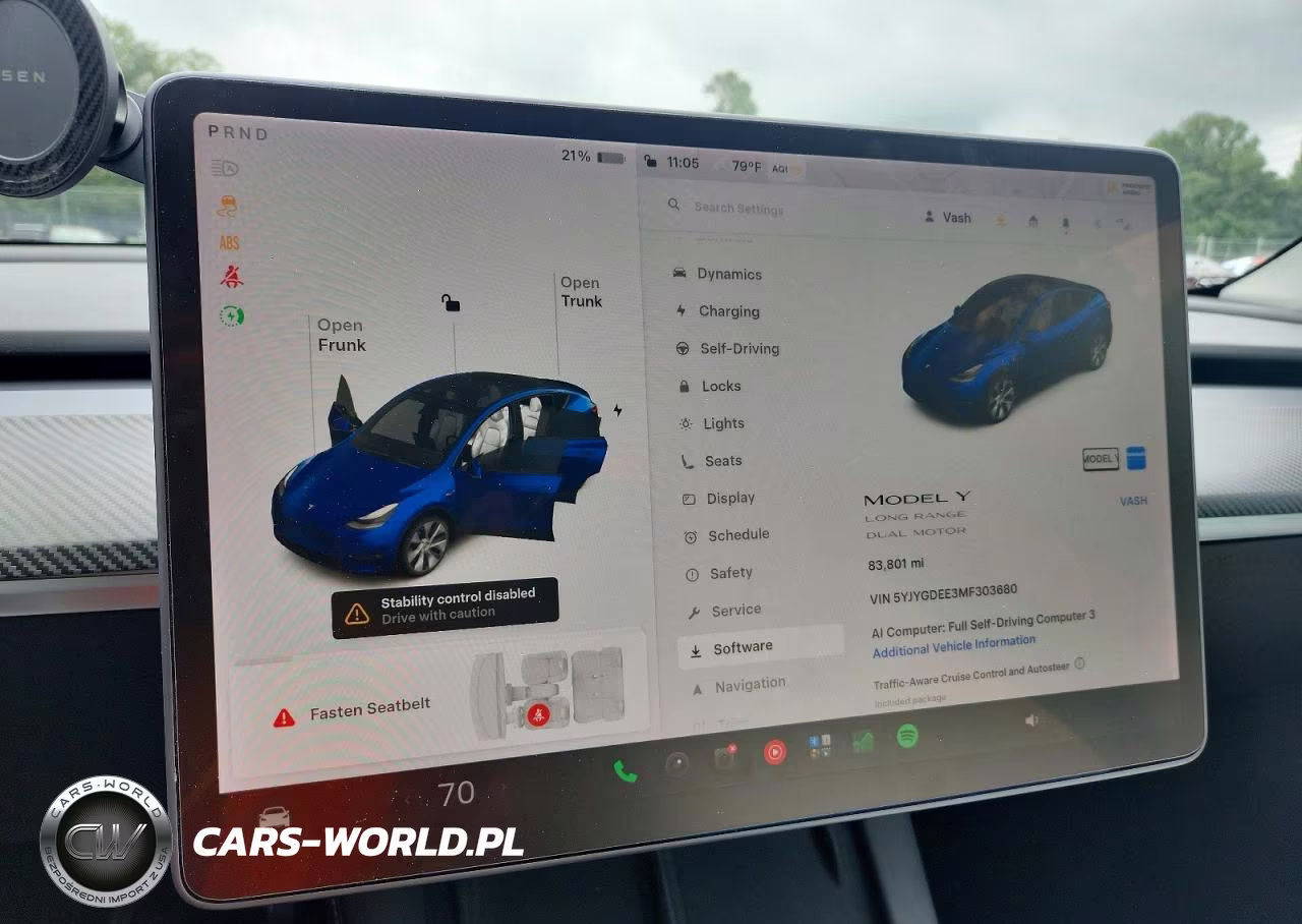 2021 Tesla Model Y VIN:5YJYGDEE3MF303680 - 9