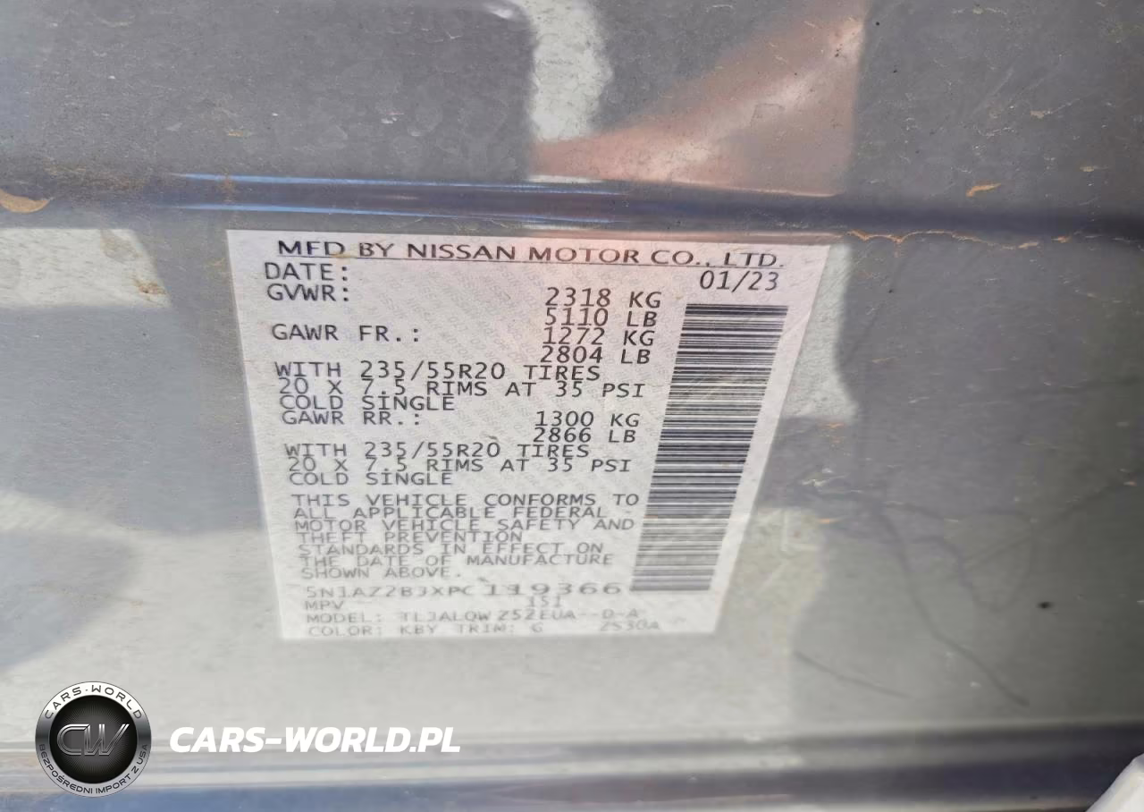 2023 Nissan Murano Sv VIN:5N1AZ2BJXPC119366 - 13