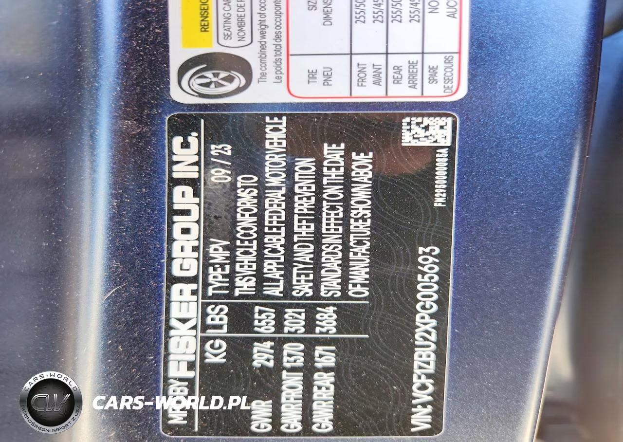 2023 Fisker Inc. Ocean Ocean One VIN:VCF1ZBU2XPG005693 - 13