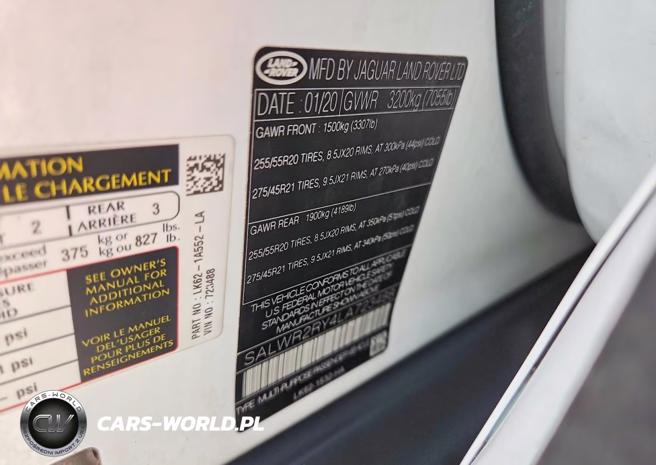 2020 Land Rover Range Rover Sport Hse VIN:SALWR2RY4LA723488 - 13