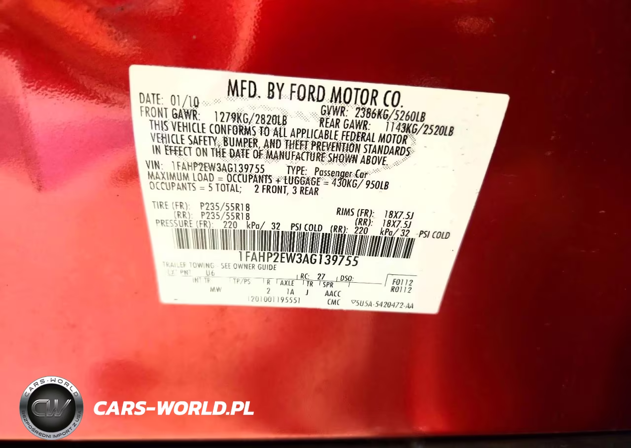 2010 Ford Taurus Sel VIN:1FAHP2EW3AG139755 - 12