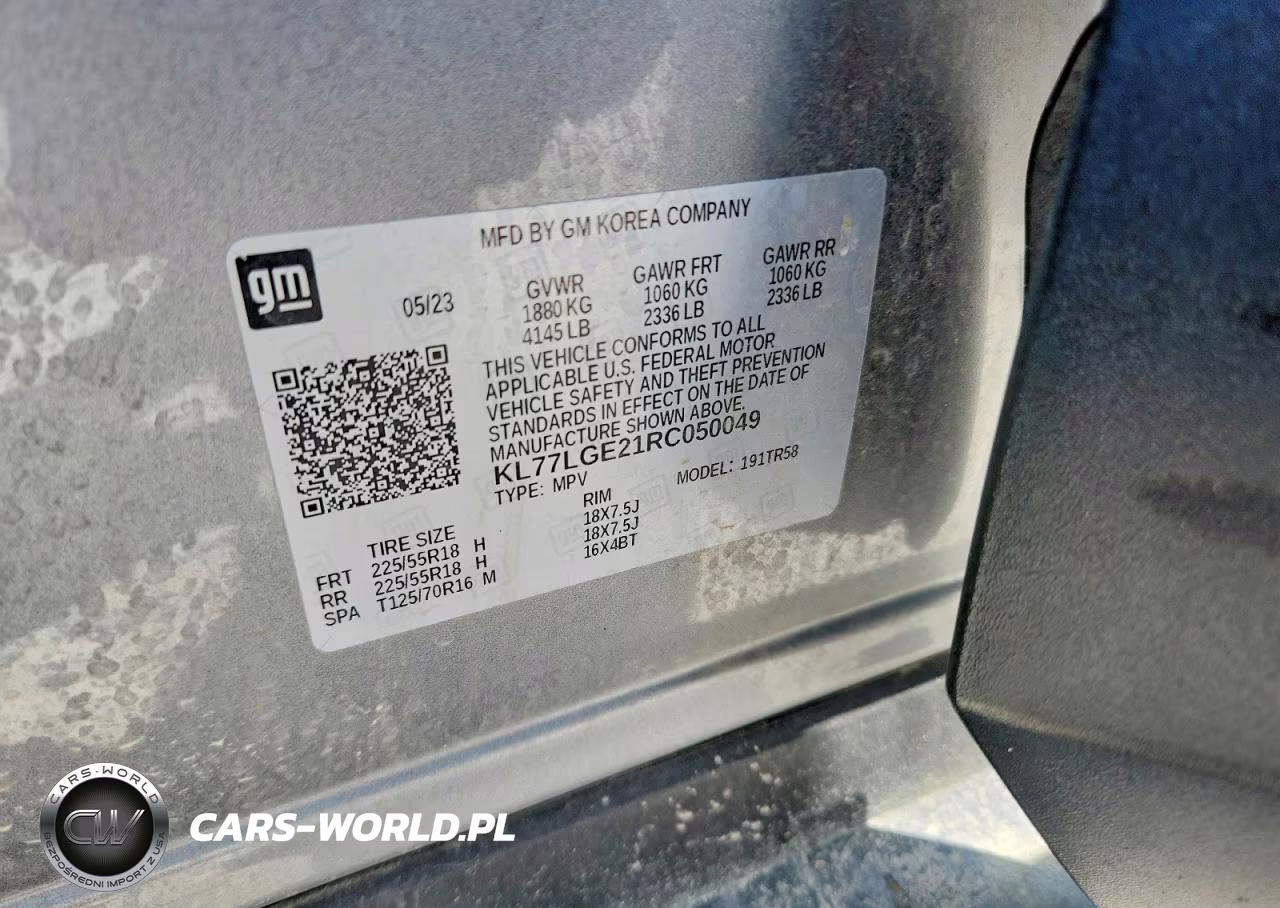 2024 Chevrolet Trax 1Rs VIN:KL77LGE21RC050049 - 13