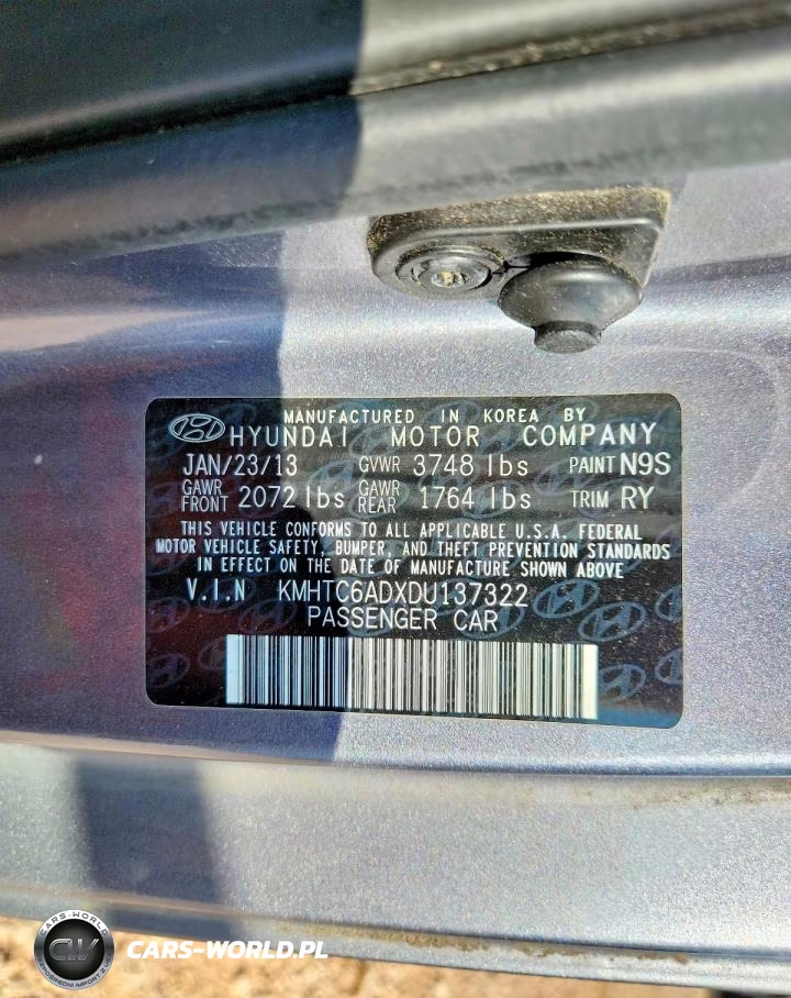 2013 Hyundai Veloster Base VIN:KMHTC6ADXDU137322 - 13