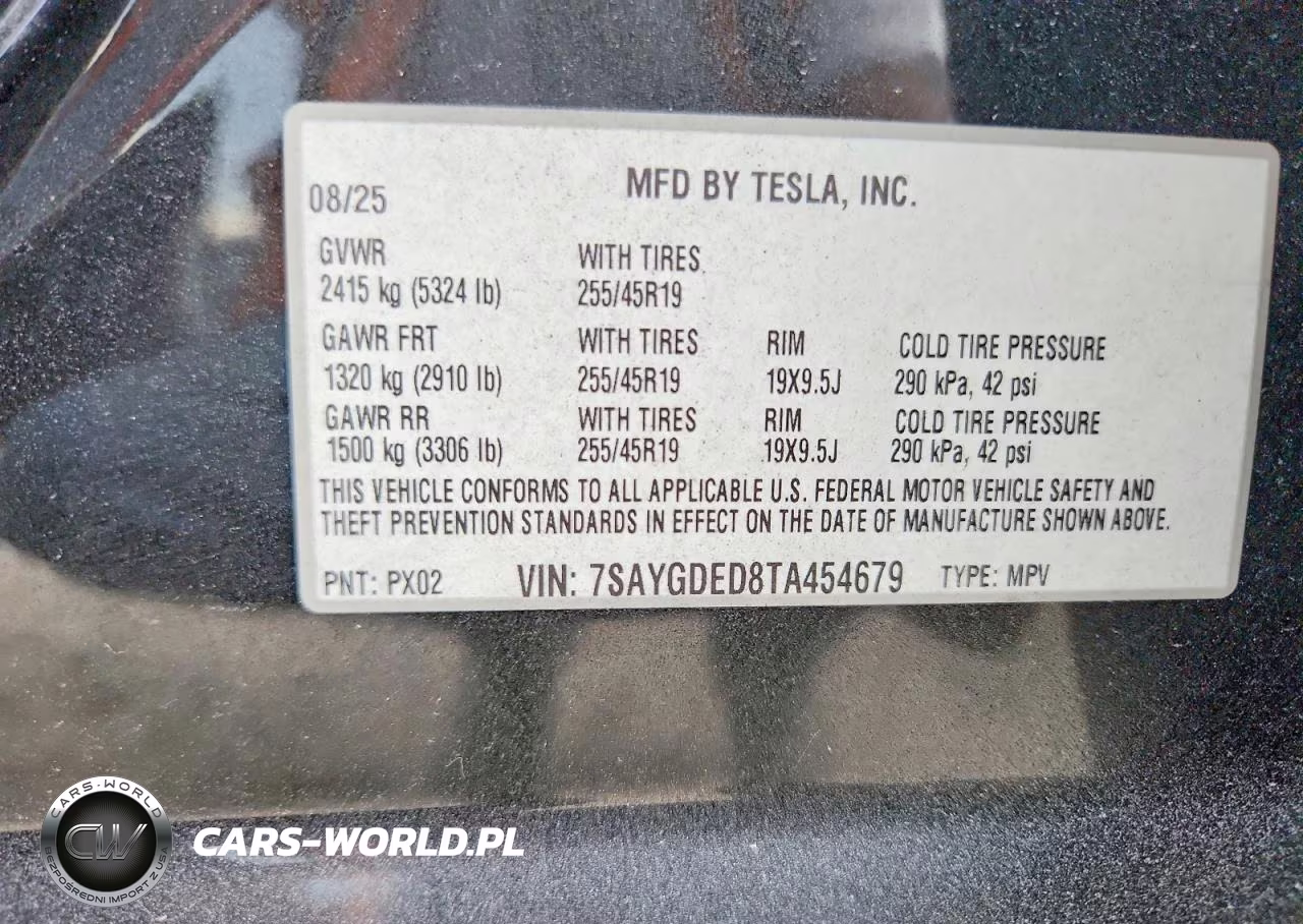 2026 Tesla Model Y VIN:7SAYGDED8TA454679 - 13