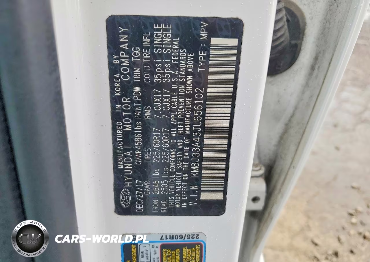 2018 Hyundai Tucson Sel VIN:KM8J33A43JU656102 - 14