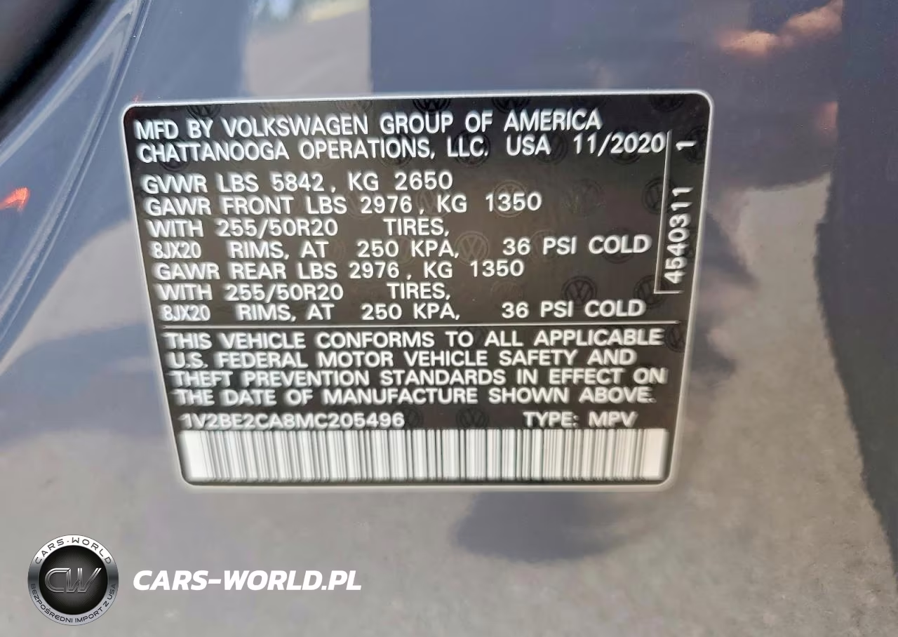 2021 Volkswagen Atlas Cross Sport Sel VIN:1V2BE2CA8MC205496 - 13