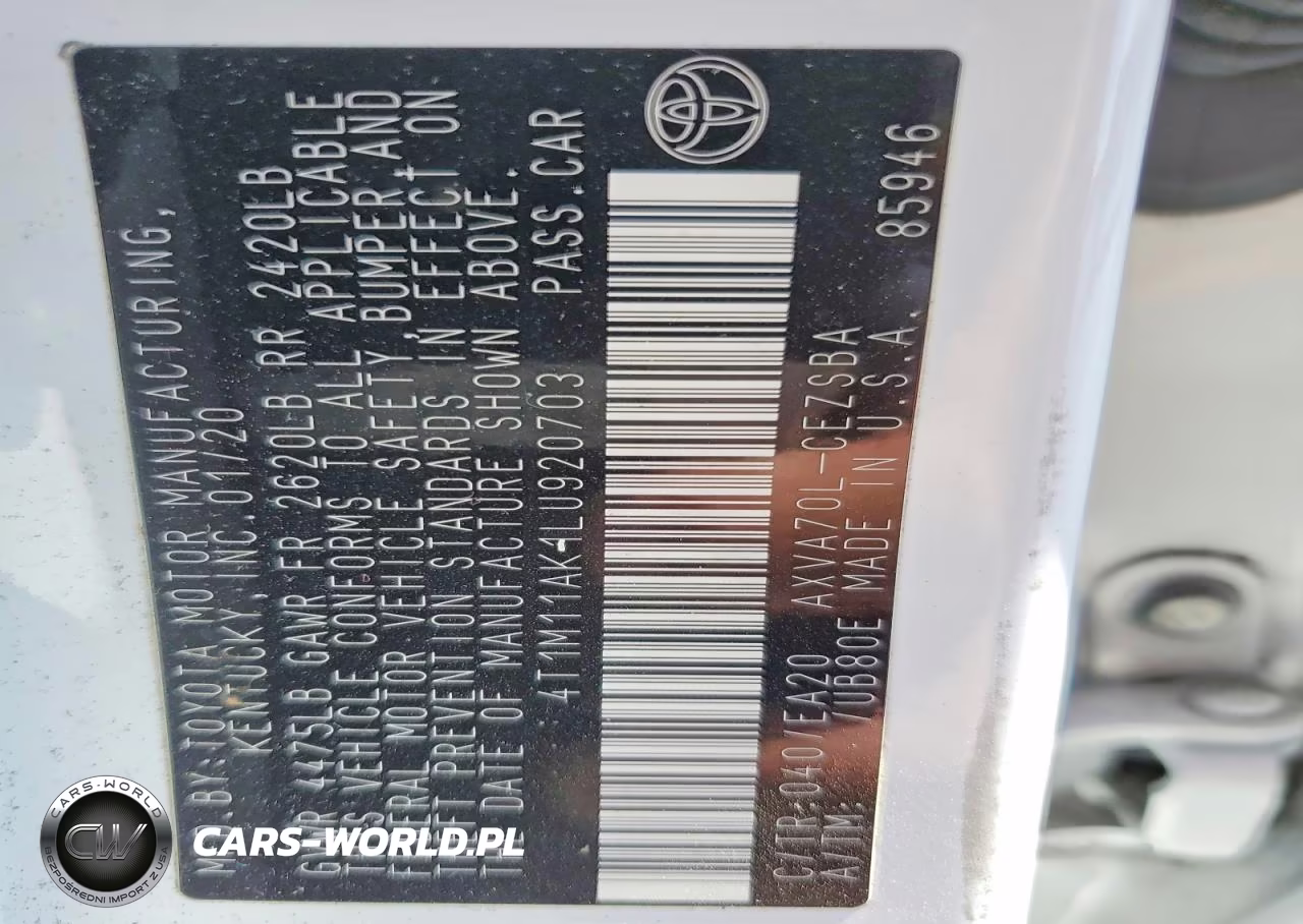 2020 Toyota Camry Se VIN:4T1M11AK1LU920703 - 12