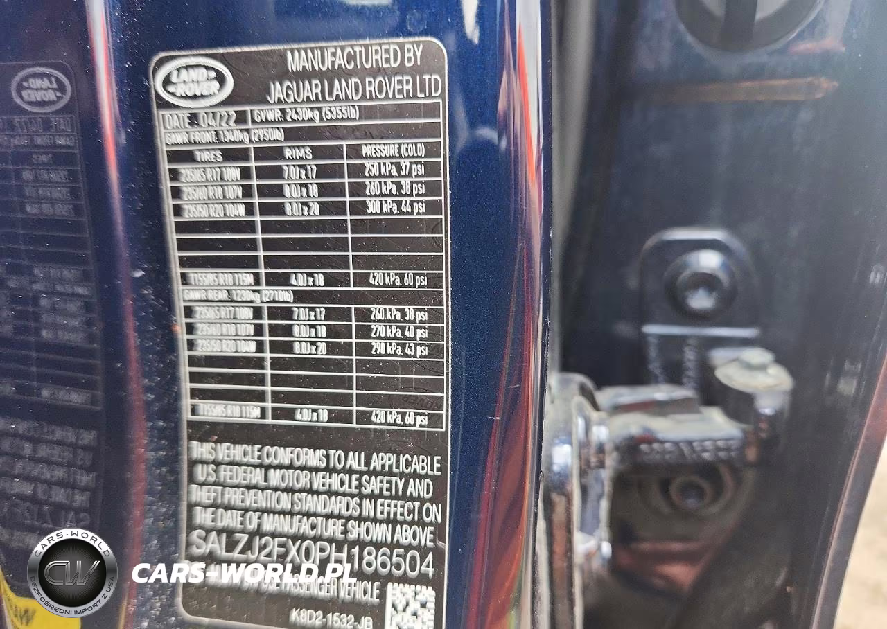2023 Land Rover Range Rover Evoque S VIN:SALZJ2FX0PH186504 - 13