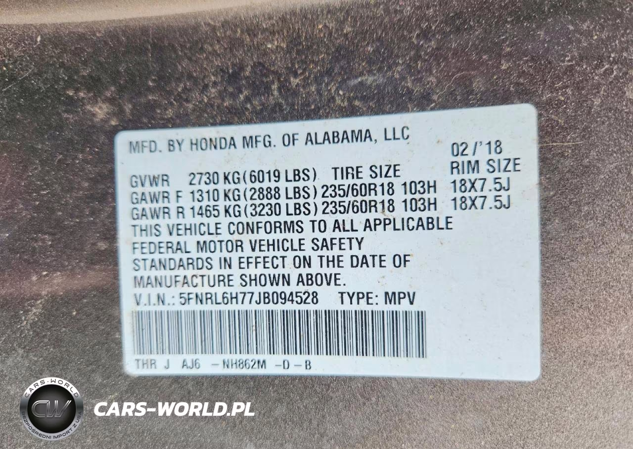 2018 Honda Odyssey Exl VIN:5FNRL6H77JB094528 - 14