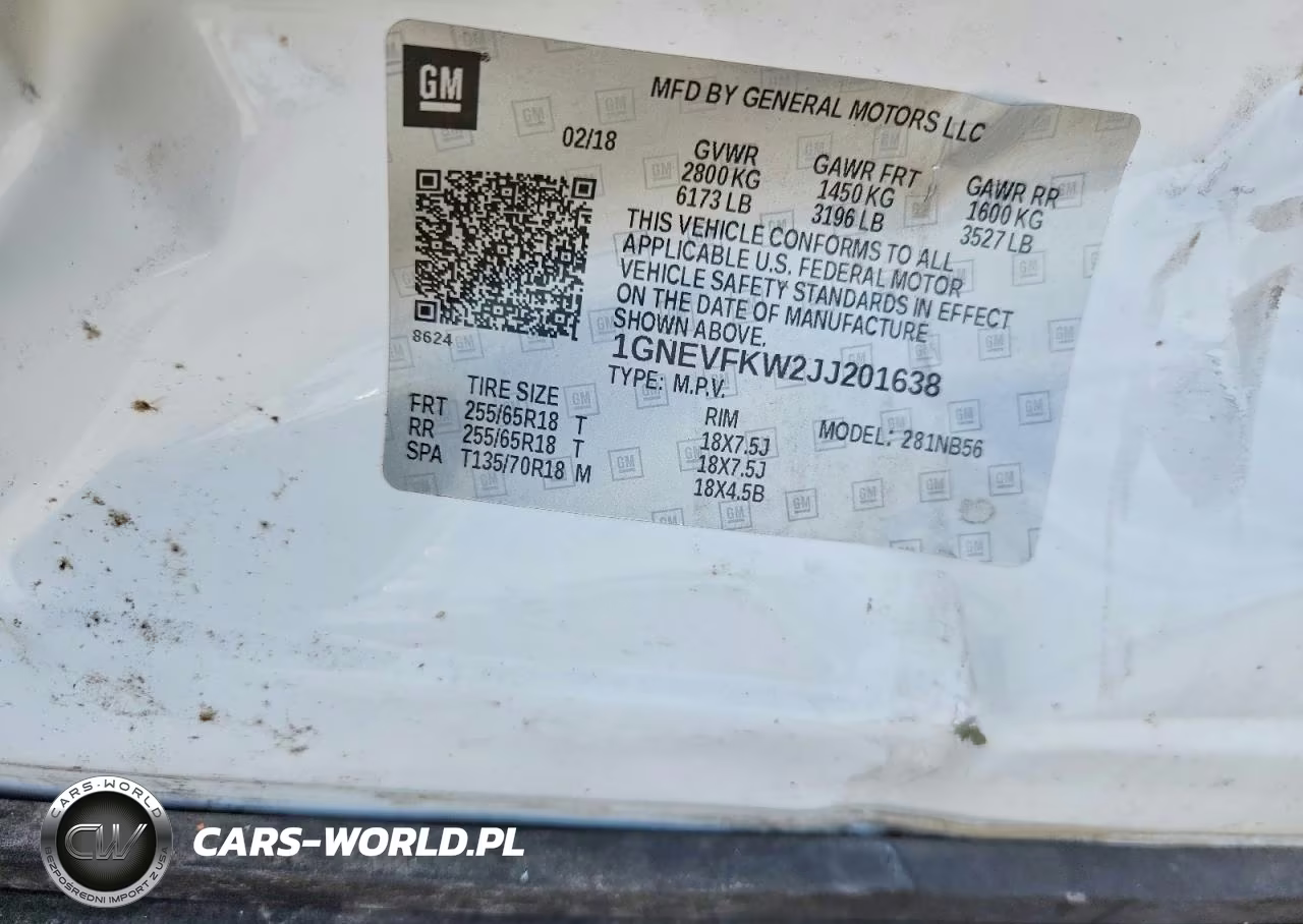 2018 Chevrolet Traverse Ls VIN:1GNEVFKW2JJ201638 - 13