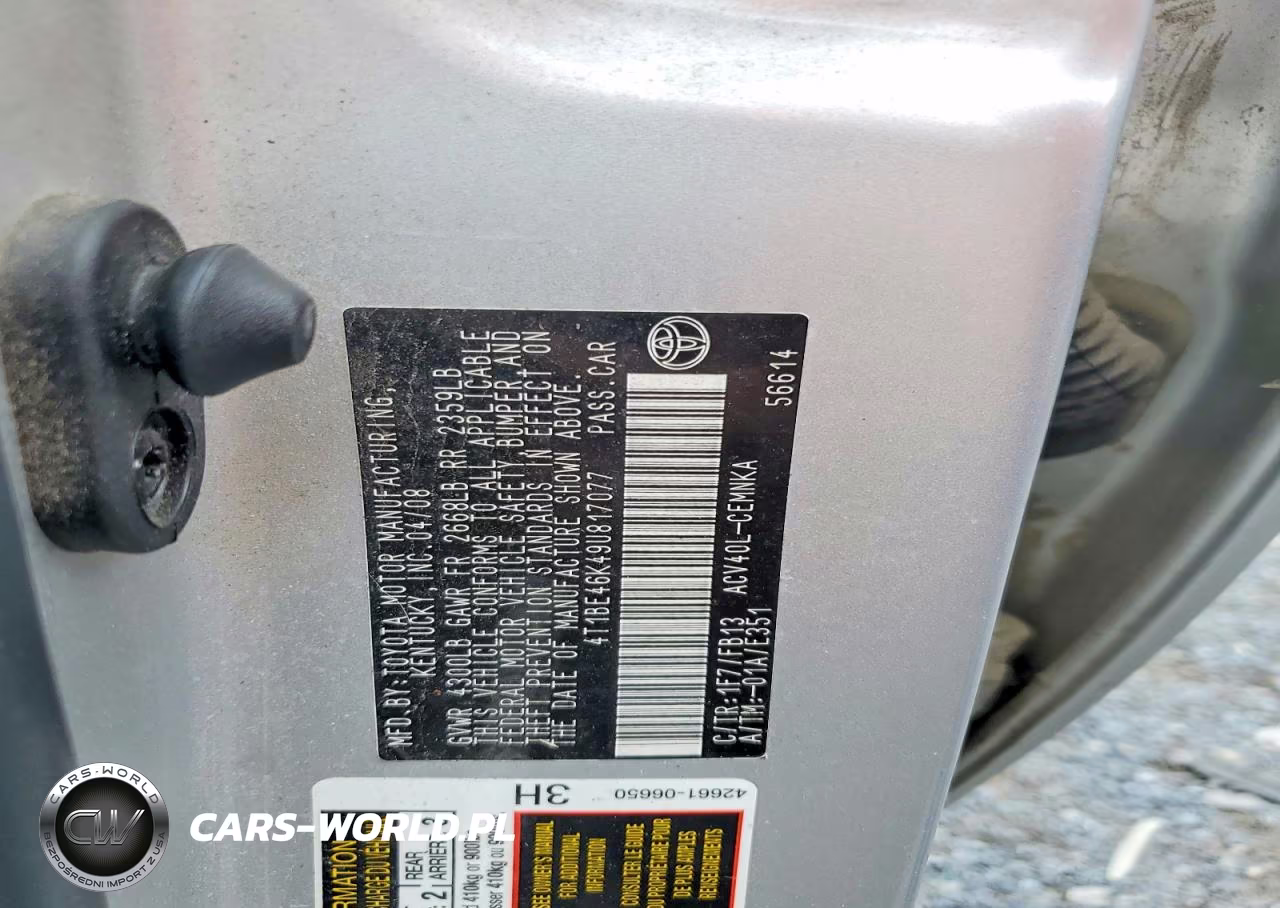 2009 Toyota Camry Base VIN:4T1BE46K49U817077 - 12