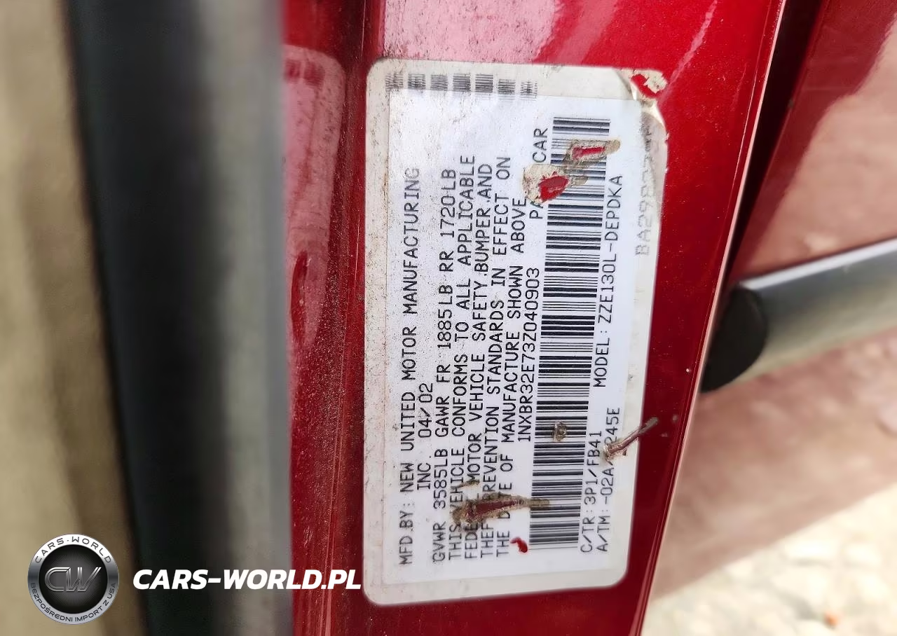 2003 Toyota Corolla Ce VIN:1NXBR32E73Z040903 - 12