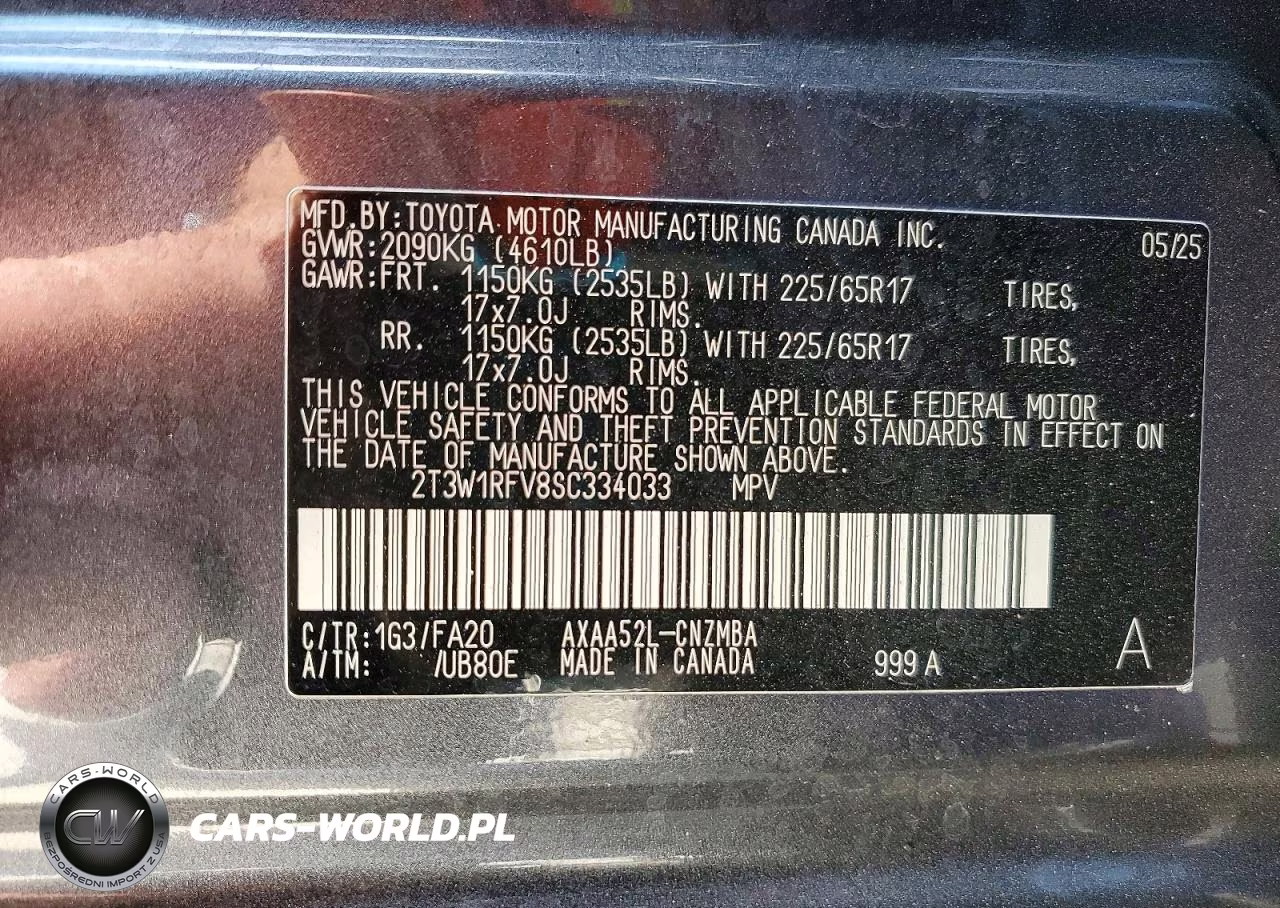 2025 Toyota Rav4 Xle VIN:2T3W1RFV8SC334033 - 12