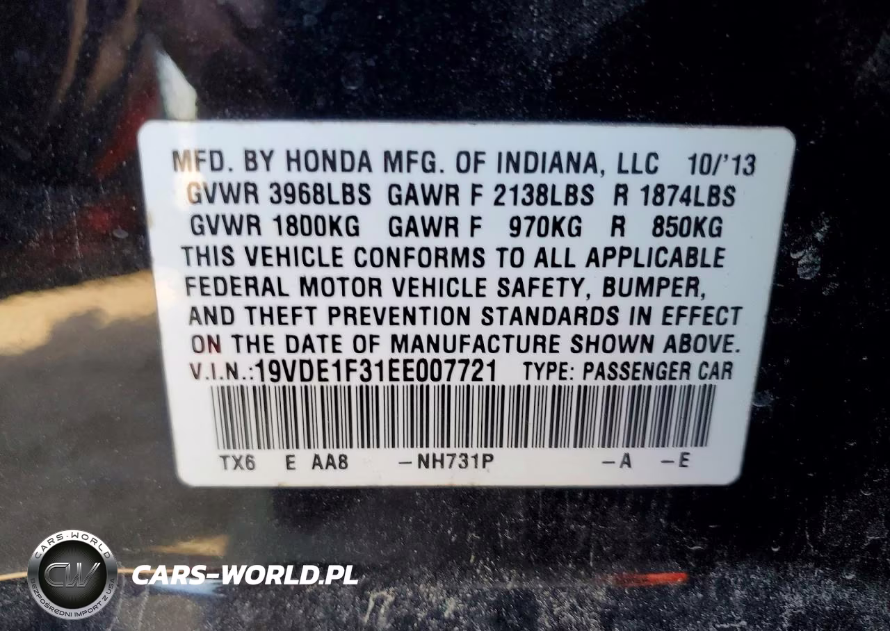 2014 Acura Ilx 20 VIN:19VDE1F31EE007721 - 12