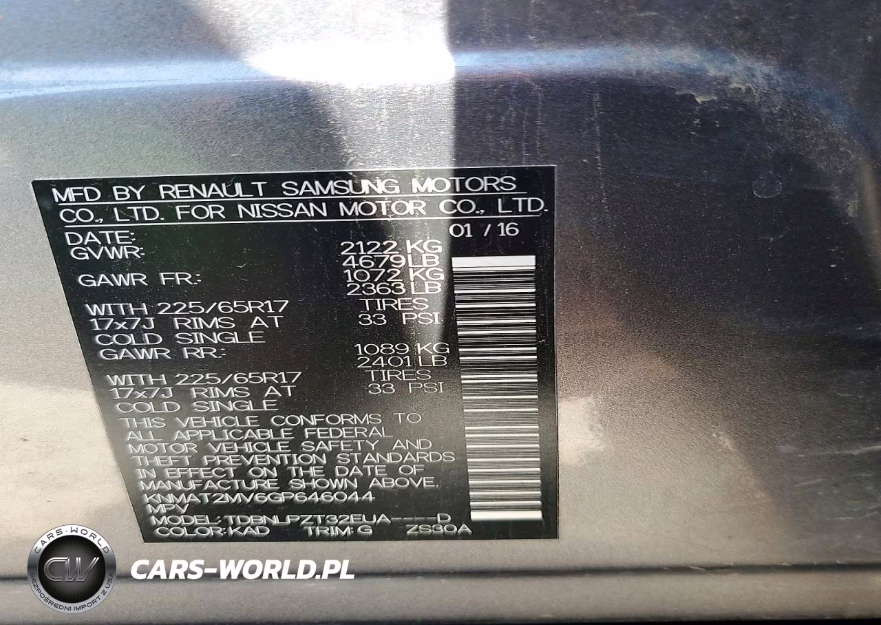 2016 Nissan Rogue S VIN:KNMAT2MV6GP646044 - 13