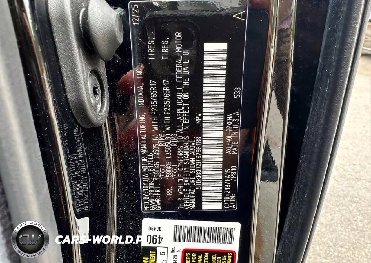 2026 Toyota Sienna Le VIN:5TDKRKEC9TS298188 - 10