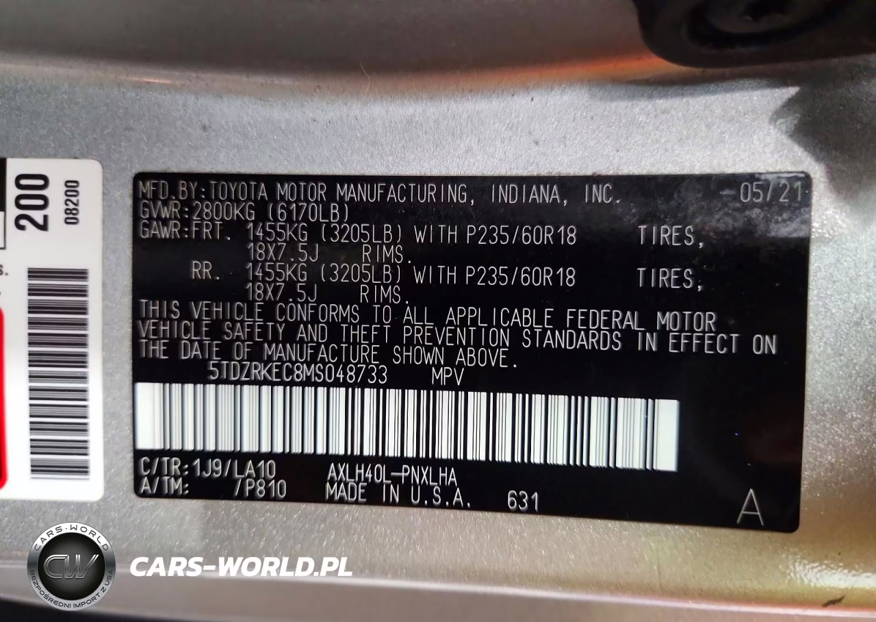 2021 Toyota Sienna Limited 7-Passenger VIN:5TDZRKEC8MS048733 - 13