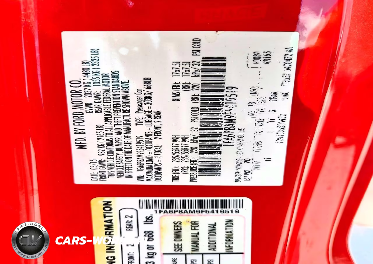2015 Ford Mustang VIN:1FA6P8AM9F5419519 - 13