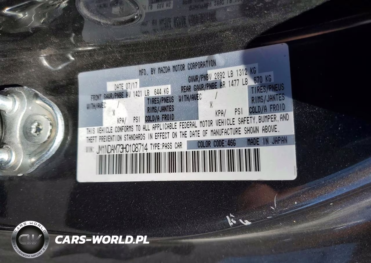2017 Mazda Mx-5 Miata Grand Touring VIN:JM1NDAM73H0108714 - 12