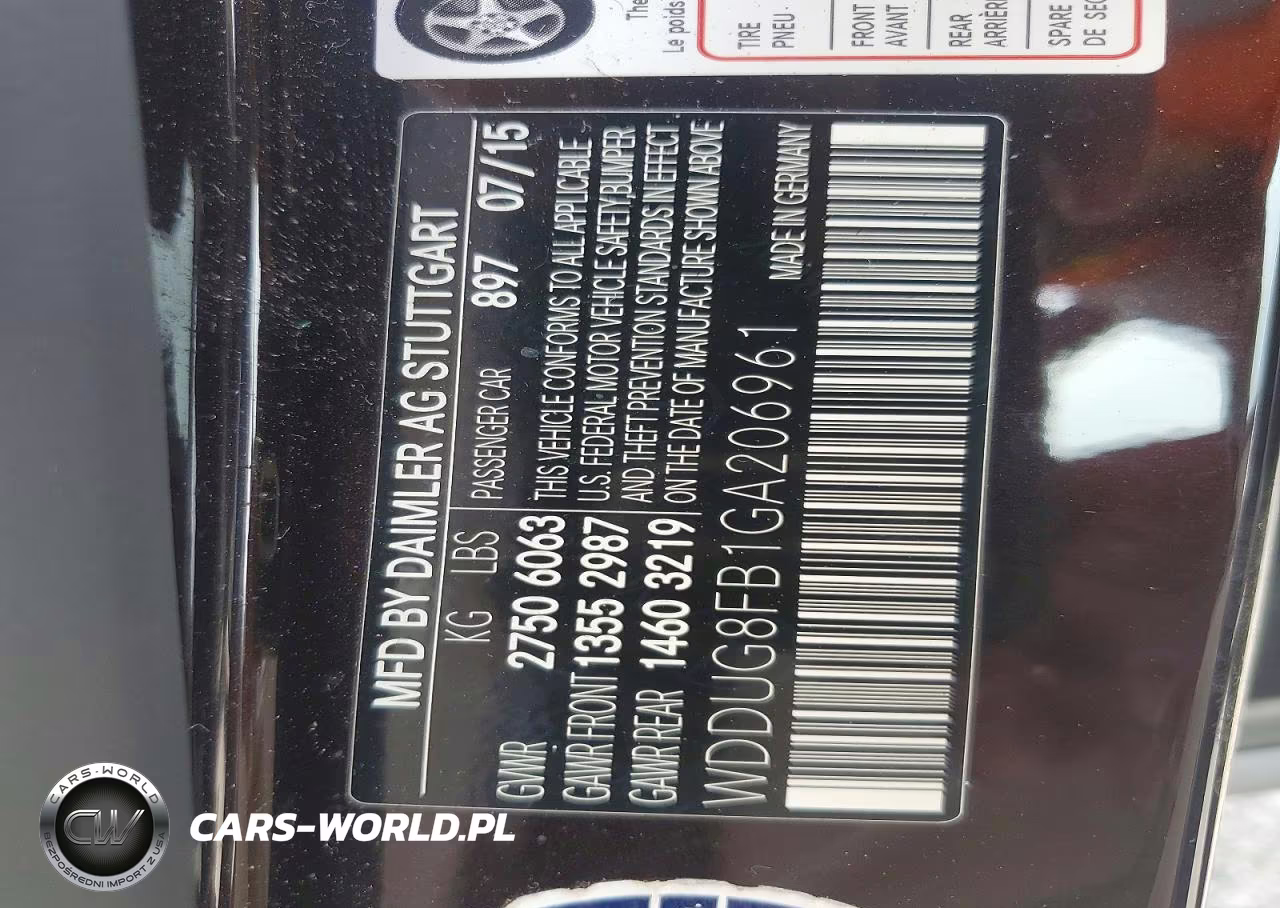 2016 Mercedes-Benz S 550 4Matic VIN:WDDUG8FB1GA206961 - 12