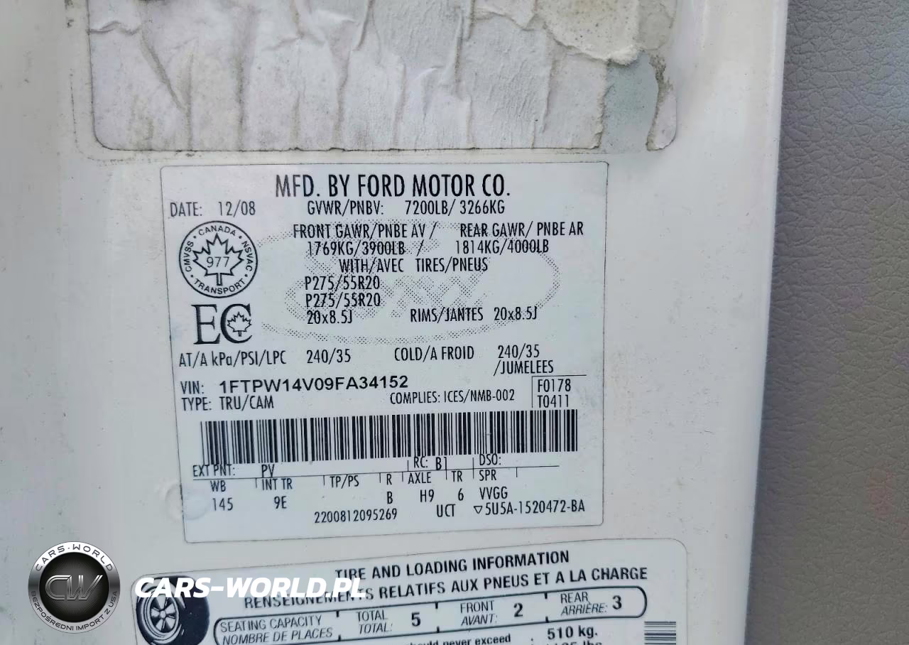 2009 Ford F150 Supercrew VIN:1FTPW14V09FA34152 - 12
