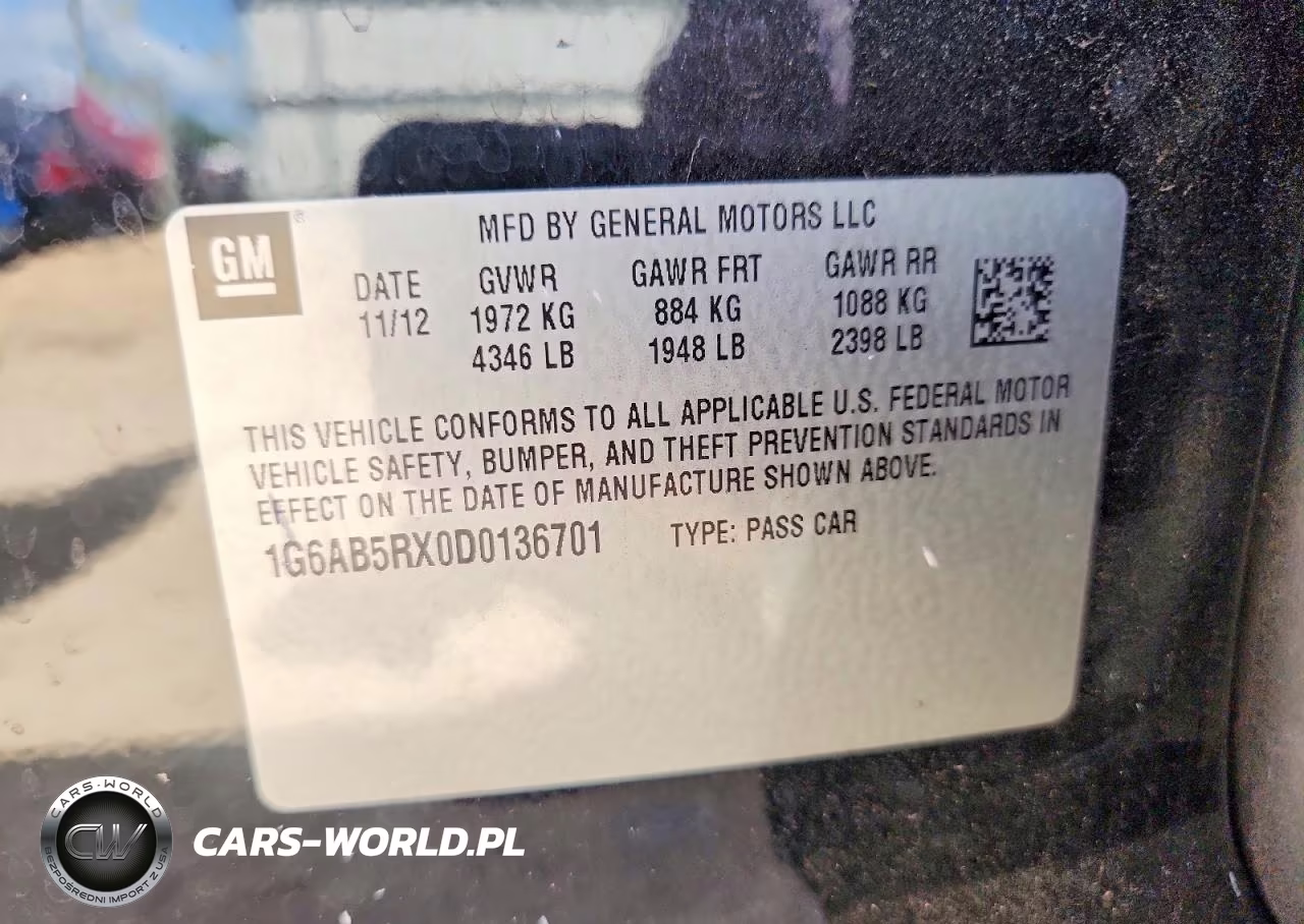 2013 Cadillac Ats Luxury VIN:1G6AB5RX0D0136701 - 12