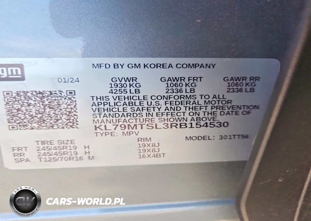 2024 Chevrolet Trailblazer Rs VIN:KL79MTSL3RB154530 - 13
