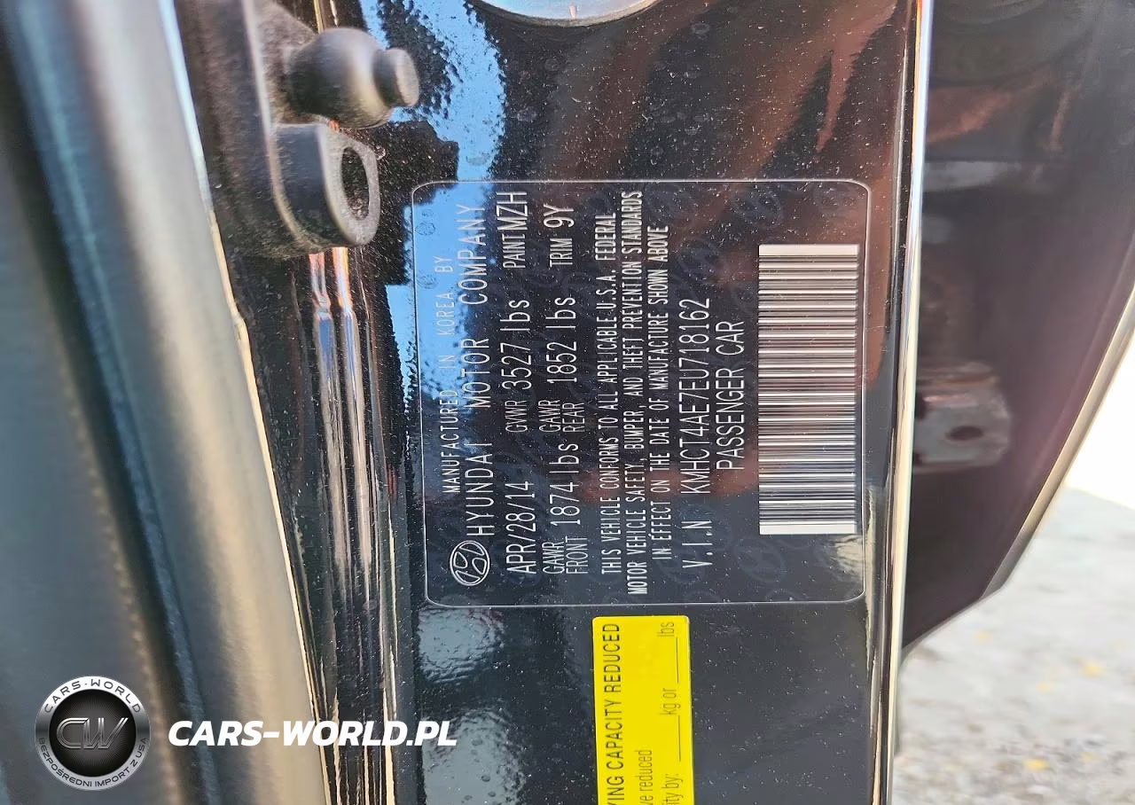 2014 Hyundai Accent Gls VIN:KMHCT4AE7EU718162 - 12