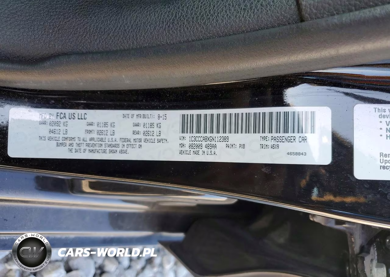 2016 Chrysler 200 Limited VIN:1C3CCCABXGN112389 - 12