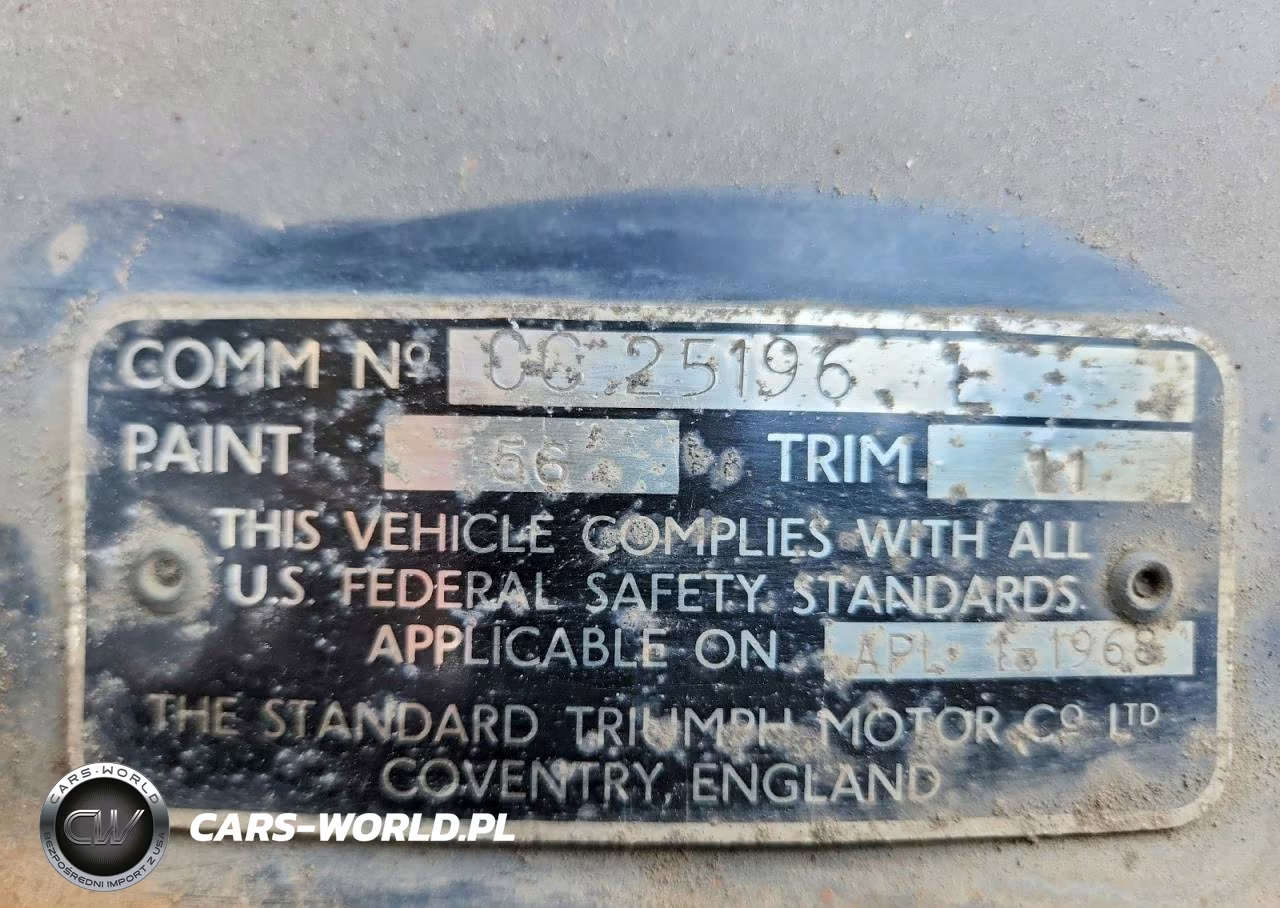 1969 Triumph Car Gt6 VIN:CC25196L - 12